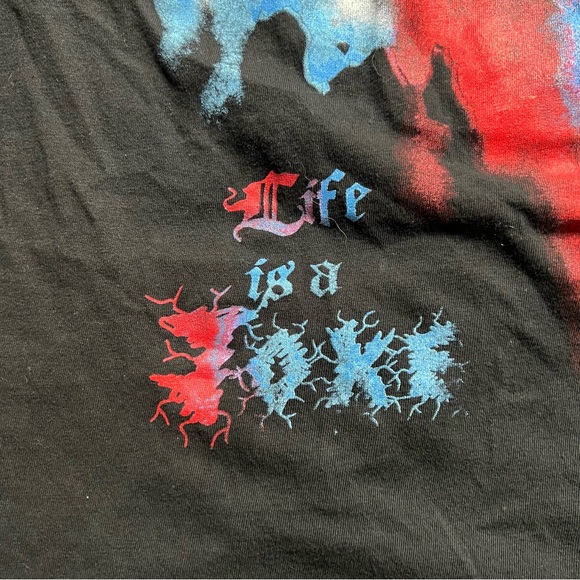 Eleven Paris "Life Is A Joke" Skull Graphic Black T - Picture 2 of 4